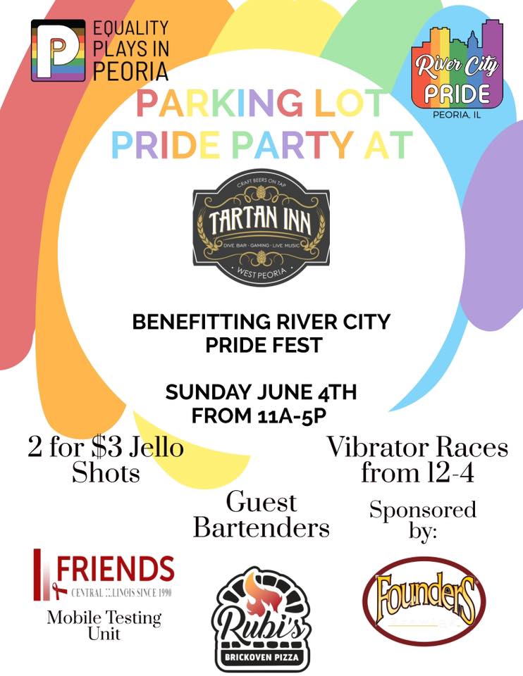 Parking Lot Pride Party at The Tartan Peoria Proud